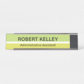 Moderne professionele eenvoudige Kantoor-titel Bureau Naambordje (Voorkant)