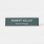 Moderne professionele eenvoudige Kantoor-titel Bureau Naambordje (Voorkant)