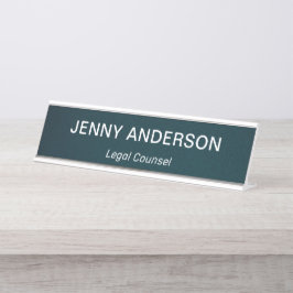 Moderne professionele eenvoudige Kantoor-titel Bureau Naambordje