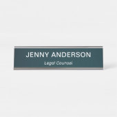 Moderne professionele eenvoudige Kantoor-titel Bureau Naambordje (Voorkant)