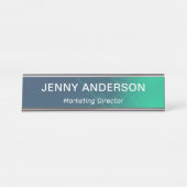 Moderne professionele eenvoudige Kantoor-titel Bureau Naambordje (Voorkant)