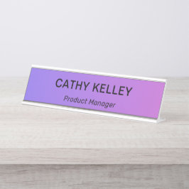 Moderne professionele eenvoudige Kantoor-titel Bureau Naambordje