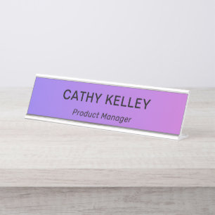 Moderne professionele eenvoudige Kantoor-titel Bureau Naambordje