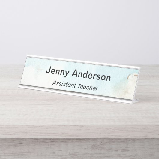 Moderne professionele eenvoudige Kantoor-titel Bureau Naambordje (Voorkant)