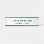 Moderne professionele eenvoudige Kantoor-titel Bureau Naambordje (Voorkant)