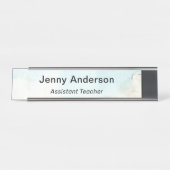 Moderne professionele eenvoudige Kantoor-titel Bureau Naambordje (Voorkant)