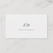 Moderne Professionele Eenvoudige Monogram Visitekaartje (Voorkant)