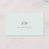 Moderne Professionele Eenvoudige Monogram Visitekaartje (Voorkant)