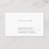 Moderne, professionele, eenvoudige onderneming visitekaartje (Voorkant)