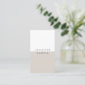 Moderne professionele eenvoudige Sjabloon Elegant Visitekaartje (Staand voorkant)