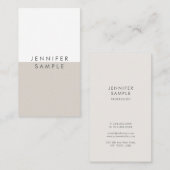 Moderne professionele eenvoudige Sjabloon Elegant Visitekaartje (Voorkant / Achterkant)