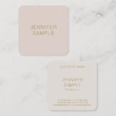 Moderne professionele, eenvoudige Sjabloon Vierkante Visitekaartje (Voorkant / Achterkant)