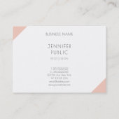 Moderne professionele, eenvoudige Sjabloon Visitekaartje (Achterkant)