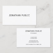 Moderne professionele, eenvoudige Sjabloon Visitekaartje (Voorkant / Achterkant)