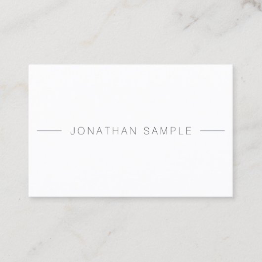 Moderne professionele, eenvoudige Sjabloon Visitekaartje (Voorkant)