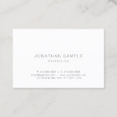 Moderne professionele, eenvoudige Sjabloon Visitekaartje (Achterkant)