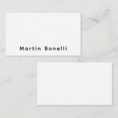 Moderne professionele effen op maat gemaakte eigen informatiekaartje (Voorkant / Achterkant)