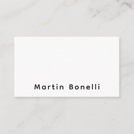 Moderne professionele effen op maat gemaakte eigen informatiekaartje (Voorkant)