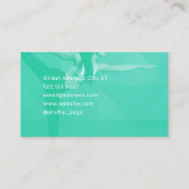 Moderne professionele elegant kinetisch visitekaartje (Achterkant)