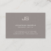 Moderne professionele elegant Monogram Design Luxu Visitekaartje (Achterkant)