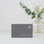 Moderne professionele elegant Monogram Design Luxu Visitekaartje (Staand voorkant)
