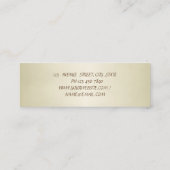 Moderne professionele elegant stijlvolle hiel mini visitekaartje (Achterkant)