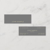 Moderne professionele elegante creatieve semi glan mini visitekaartje (Voorkant / Achterkant)