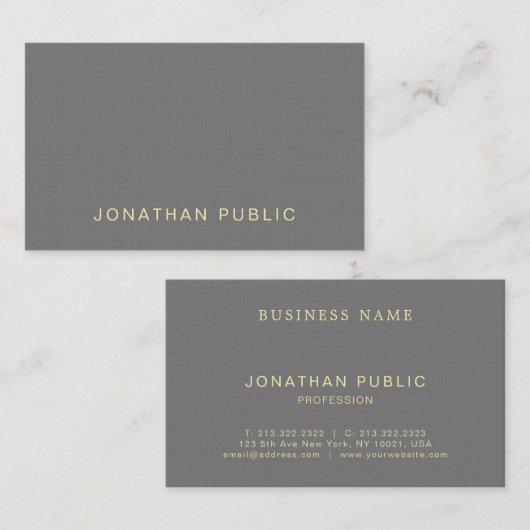 Moderne professionele, elegante Creative Design Lu Visitekaartje (Voorkant / Achterkant)