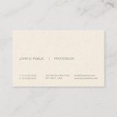 Moderne Professionele Elegante Eenvoudige Signatur Visitekaartje (Achterkant)