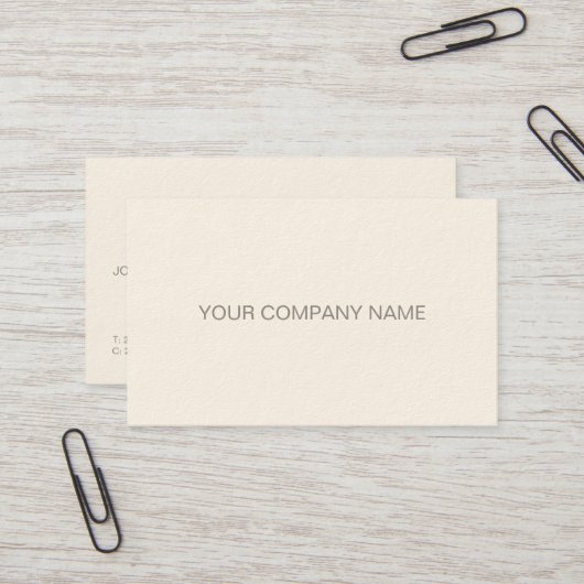 Moderne Professionele Elegante Eenvoudige Signatur Visitekaartje (Voorkant / Achterkant in situ)