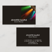 Moderne professionele elegante evenementenplanner visitekaartje (Voorkant / Achterkant)