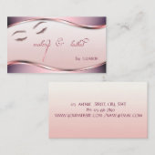 Moderne, professionele elegante glitterassen visitekaartje (Voorkant / Achterkant)