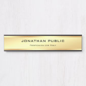 Moderne, professionele, elegante Gold look Deurbordje (Voorkant)