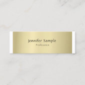 Moderne, professionele, elegante Gold-look minimaa Mini Visitekaartje (Voorkant)