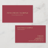 Moderne Professionele Elegante Gouden Kleur Tekst  Visitekaartje (Voorkant / Achterkant)