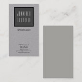 Moderne professionele, elegante haarlijst visitekaartje (Voorkant / Achterkant)