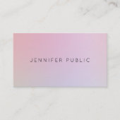 Moderne, professionele, elegante kleuren visitekaartje (Voorkant)