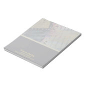 Moderne professionele elegante minimalistische gem notitieblok (Linkerzijde)