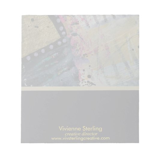 Moderne professionele elegante minimalistische gem notitieblok (Voorkant)