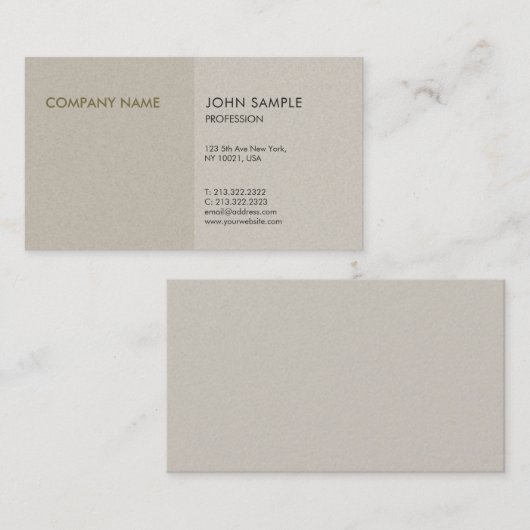 Moderne professionele elegante parel afwerking lux visitekaartje (Voorkant / Achterkant)