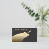 Moderne professionele elegante schilderservice visitekaartje (Staand voorkant)