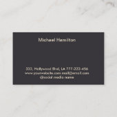 Moderne professionele elegante schilderservice visitekaartje (Achterkant)