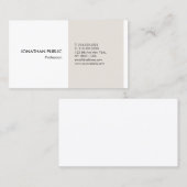 Moderne professionele, elegante Sjabloon voor eenv Visitekaartje (Voorkant / Achterkant)