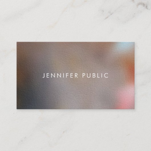 Moderne Professionele Elegante Template Luxe Visitekaartje (Voorkant)