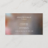 Moderne Professionele Elegante Template Luxe Visitekaartje (Achterkant)