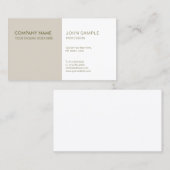 Moderne professionele, elegante trendkleuren visitekaartje (Voorkant / Achterkant)