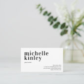 Moderne professionele elegante trendy netwerken visitekaartje (Staand voorkant)