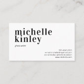 Moderne professionele elegante trendy netwerken visitekaartje (Voorkant)