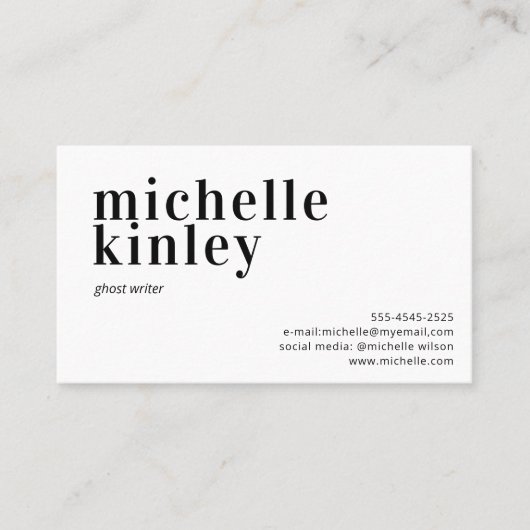 Moderne professionele elegante trendy netwerken visitekaartje (Voorkant)