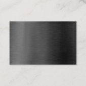Moderne Professionele Elegante Zwart en Gouden Gla Visitekaartje (Achterkant)